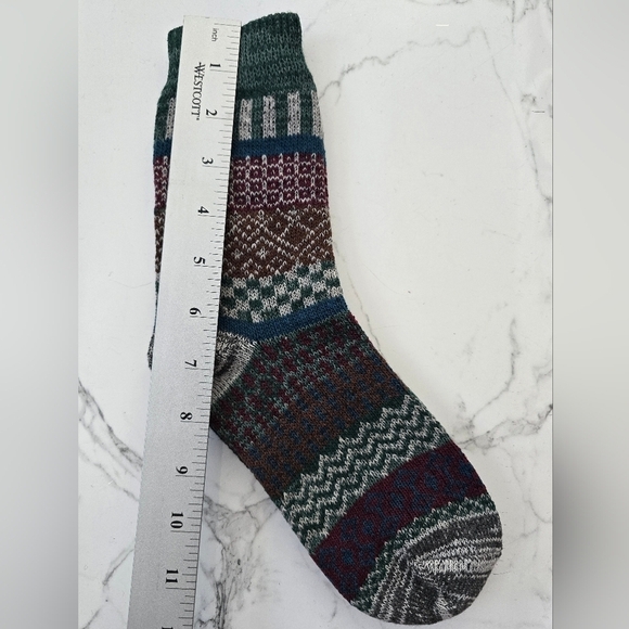 Bohemian | Granola hunter green maximalist print Gorpcore tube socks - Picture 5 of 7